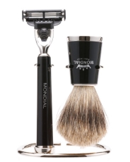 Бритвенный набор: станок, помазок, подставка MONDIAL ST-365-NMT