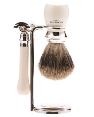 Бритвенный набор: классический станок, помазок, подставка MONDIAL ST-335-AST