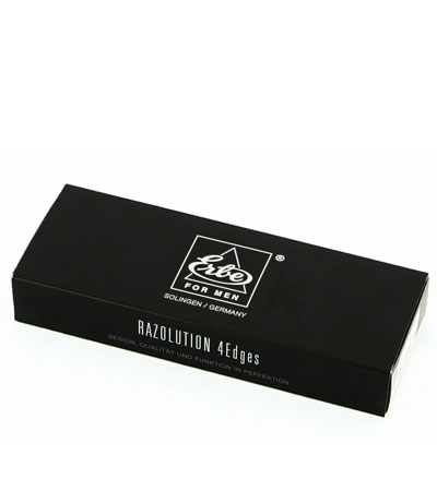 Станок для бритья Erbe с двумя лезвиями, цвет хром, ручка- дерево.