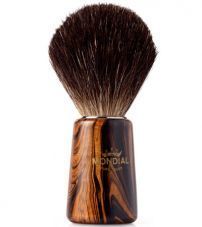Помазок для бритья Mondial, дерево, ворс барсука, рукоять - цвет древесина