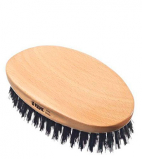 Щётка из бука с натуральной щетиной для бороды и волос Kent PF22