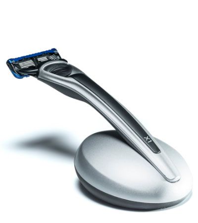 Бритва Bolin Webb X1, серебристая, черный акцент, Gillette Fusion