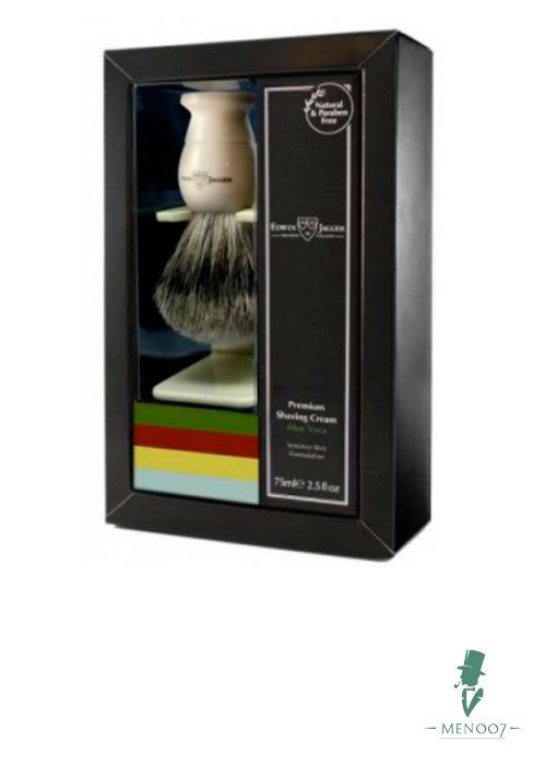 Подарочный набор Edwin Jagger (помазок имитация слоновый кости, алоэ вера)GS114SCAVT