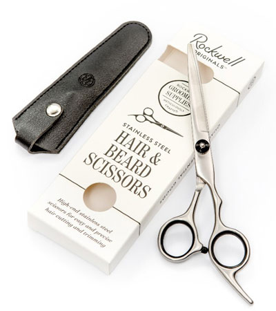 Ножницы для волос и бороды Rockwell, нержавеющая сталь, чехол