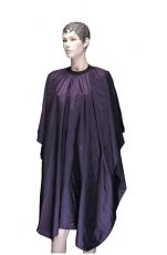 Пеньюар для стрижки DEWAL" Палитра ", полиэстер, фиолетовый , 128х146см, на крючках