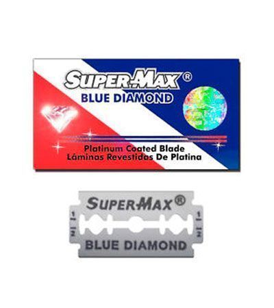 Лезвия для безопасной бритвы Super-Max Blue Diamond Platinum