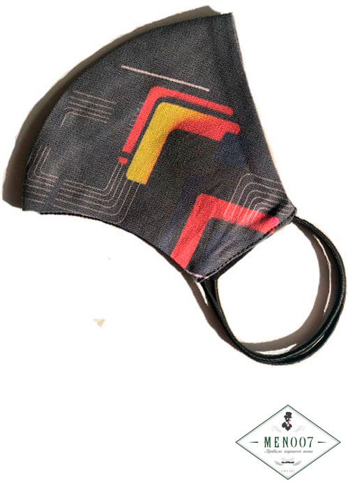 Маска защитная многоразовая "ФИГУРЫ" мужская