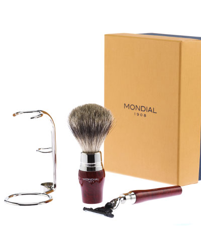 Бритвенный набор MONDIAL Mach-3 :станок, помазок, подставка MONDIAL ST-VIE-R-II-M3