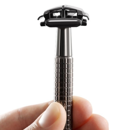 Бритвенный станок T - образный Rebel Barber Compact Midnight Black (Бабочка)