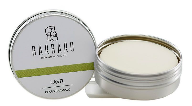 Мыло-кондиционер твердый для ухода за бородой Barbaro «Lavr» 50г.