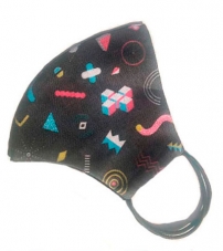 Маска защитная многоразовая "ФИГУРЫ" женская