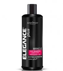 Профессиональный шампунь для волос с Кератином Elegance Plus Hair Shampoo White Extra Keratin - 500 мл