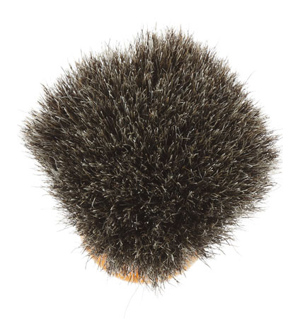 Помазок для бритья IL Ceppo, каучуковая смола, барсучий ворс, рукоять - желтый цвет