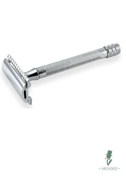 Станок Т- образный для бритья MERKUR-23C хромированный, с удлиненной ручкой, лезвие в комплекте