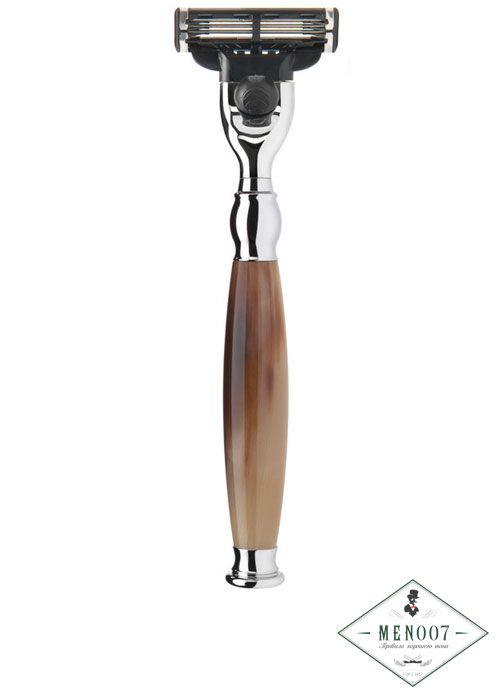 Бритва MUEHLE SOPHIST, Mach3, натуральный рог