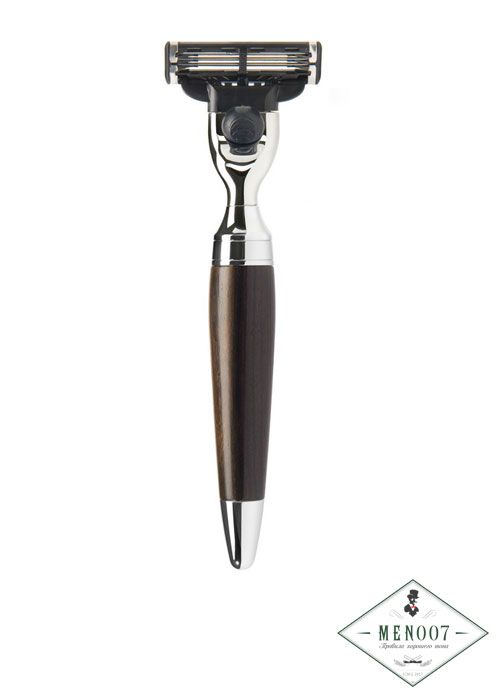 Бритва MUEHLE STYLO, Mach3, африканское черное дерево
