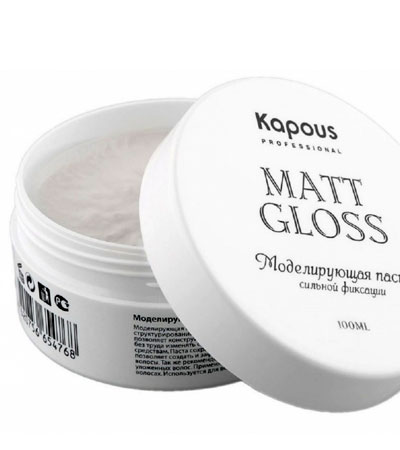 Моделирующая паста для волос сильной фиксации «Matt Gloss», Kapous -100 мл