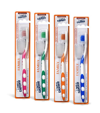 Зубная щетка Pasta del Capitano Family Medium Для всей семьи, Средней Жесткости