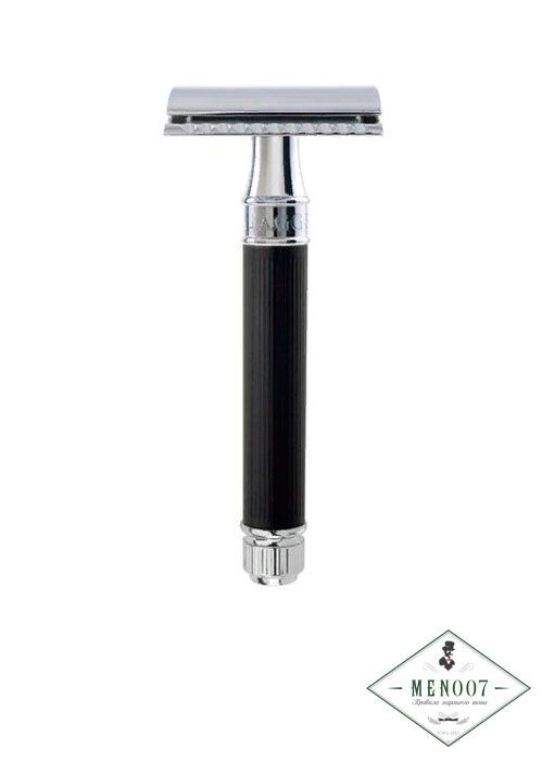 Станок Т-образный хром резиновое покрытие Edwin Jagger DE86RC14BL