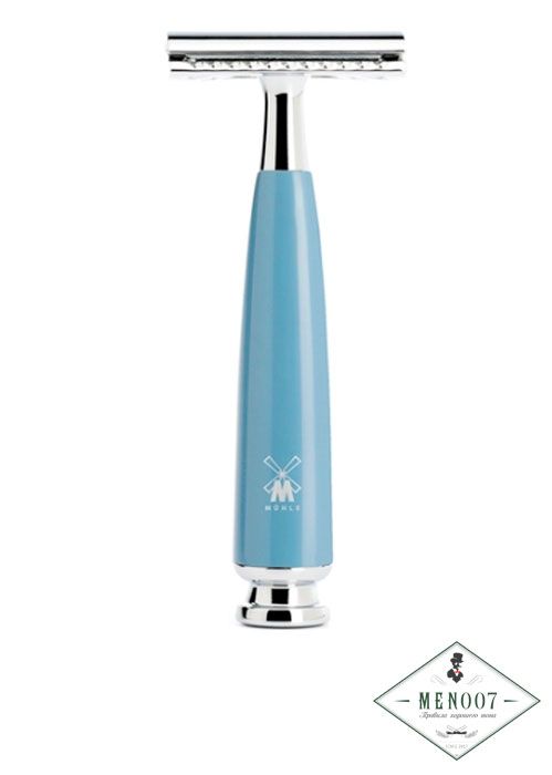 Т-образная бритва MUEHLE RYTMO, голубая смола