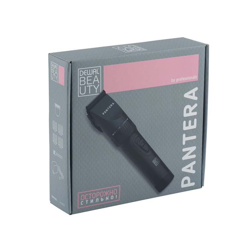 Машинка для стрижки волос Pantera Black (0,8 - 2,0 мм) DEWAL BEAUTY HC9002-Black