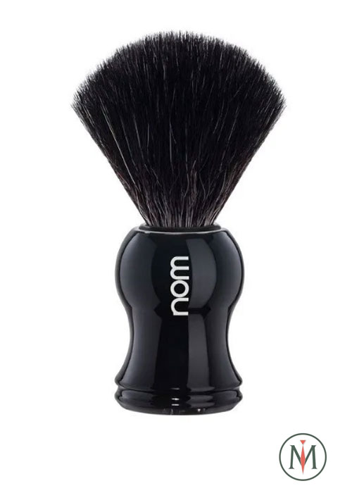 Помазок NOM GUSTAV, черная фибра, черный пластик