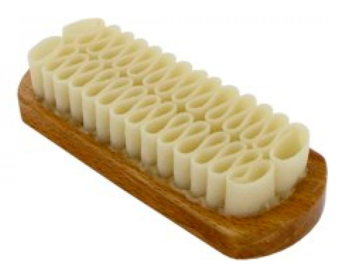 Щетка для замши большая SAPHIR, светлая колодка, 12 см., дерево/каучук.