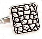 Запонки из стали "Рептилия" Spikes