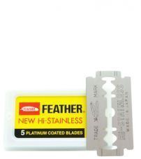 Лезвия для безопасной бритвы Feather New Hi-Stainless (5 лезвий)