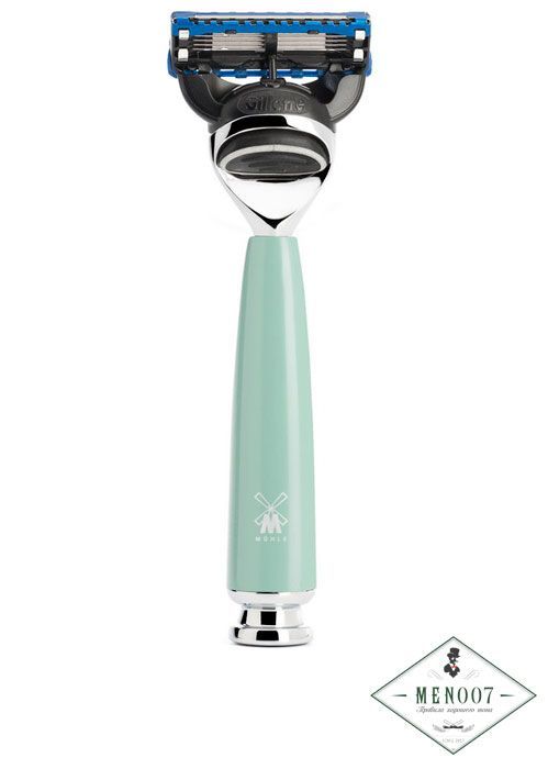 Бритва MUEHLE RYTMO, Fusion, смола мятного цвета