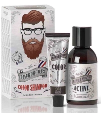 Темно-коричневый шампунь для окрашивания бороды и волос Beardburys (Dr.Brown)- 75мл.)