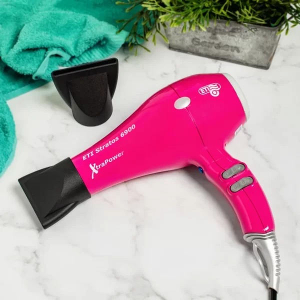 Профессиональный фен ETI Stratos 6900 Xtrapower Фуксия