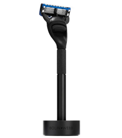 Набор Bolin Webb Generation, бритва матовая черная, подставка матовая черная