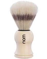 Помазок NOM GUSTAV, щетина кабана, кремовый пластик