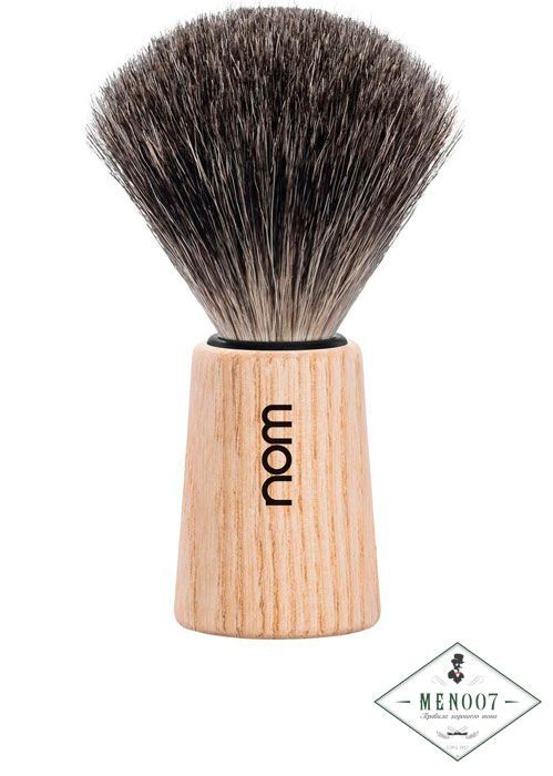 Помазок NOM, THEO натуральный барсучий ворс, ясень