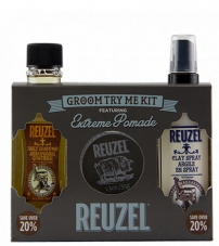 Подарочный набор для волос Reuzel Набор Groom Try Me Kit Extreme Pomade