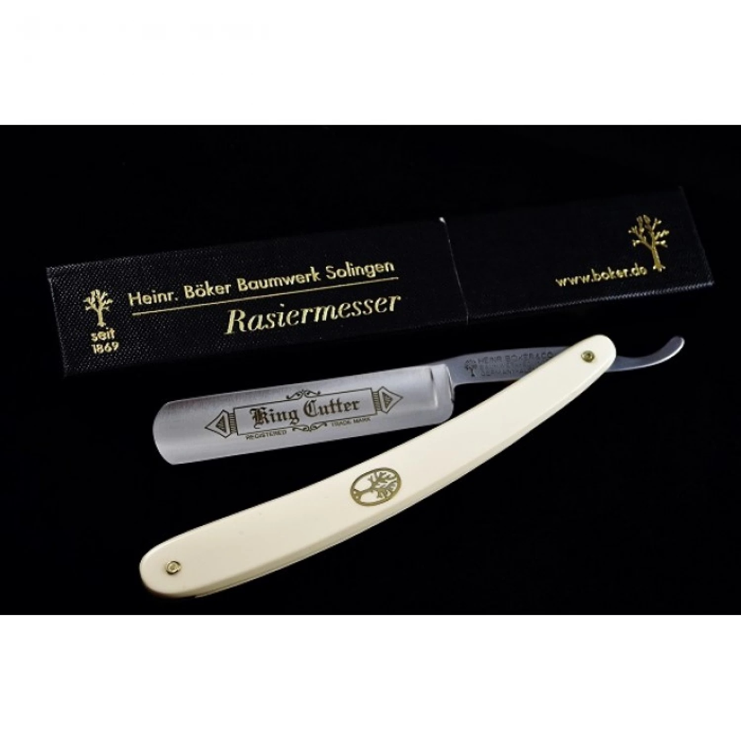 Бритва BOKER RESIERMESSER KING CUTTER WHITE BK140624