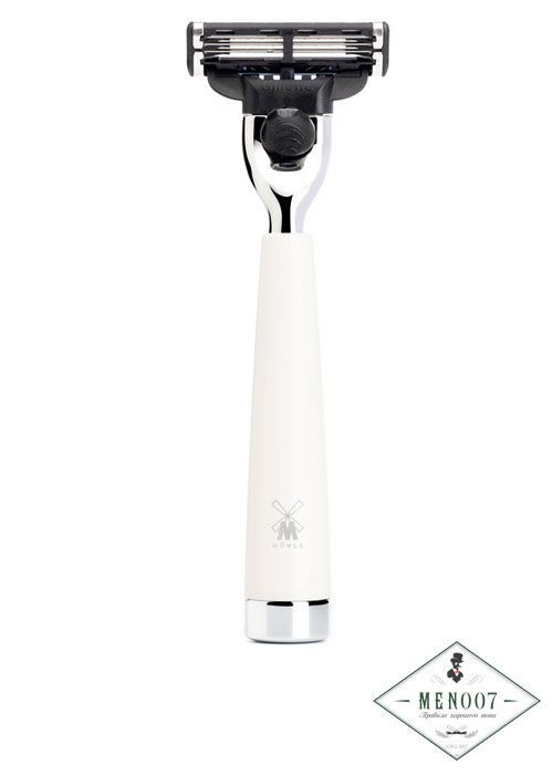 Бритва MUEHLE LISCIO, Mach3, белая смола