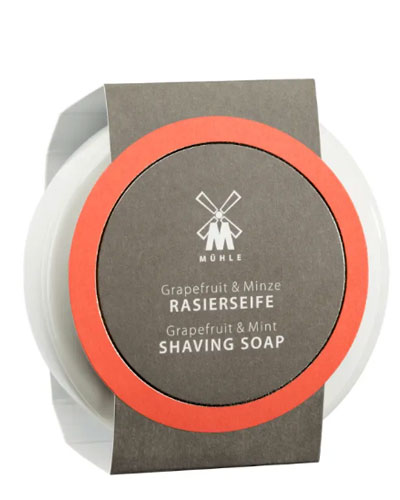 Твердое мыло для бритья MUEHLE в фарфоровой чаше, Грейпфрут и Мята, 65 гр