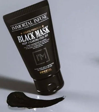 Черная маска для лица IMMORTAL INFUSE  BLACK MASK -150мл.