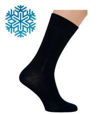 Носки мужские SAPHIR, черные, шерсть (80%), кулмакс (20%).