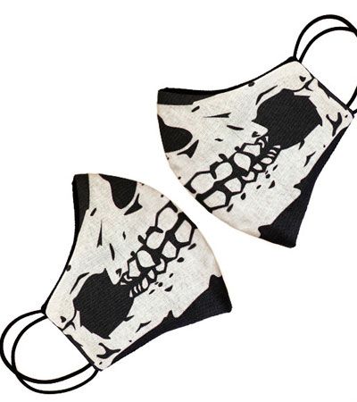 Защитная маска многоразовая "Скелет" мужская