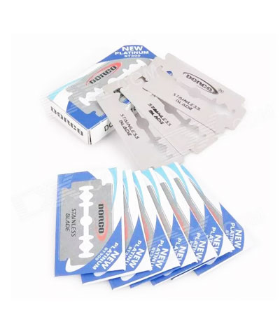 Блок сменных лезвий DORCO Лезвия  1 лист * 10 пачек * 10 лезвий Синяя упаковка