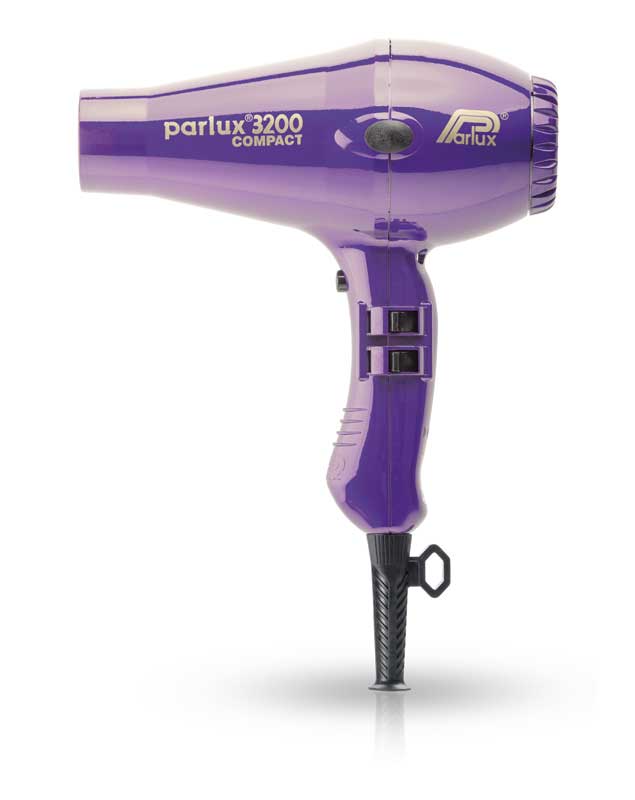 Фен PARLUX 3200 COMPACT фиолетовый, 1900 Вт, 2 насадки