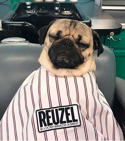 Пеньюар Reuzel Кейп полосатый Barber Super Cape