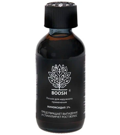 Лосьон для роста волос и бороды BOOSH Minox + 2% -60мл.