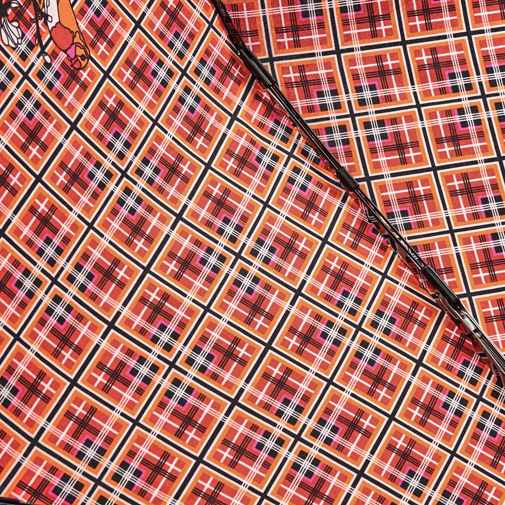 Зонт женский автомат Henry Backer Q2204 CheckRed (Красная клетка)