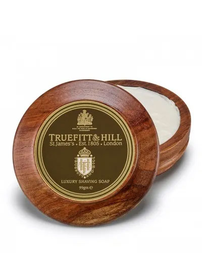 Мыло-люкс для бритья в деревянной чаше Truefitt & Hill Luxury -99гр.