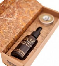 Подарочный набор для бороды и усов Captain Fawcett Ricki Hall Booze & Baccy Beard Oil & Moustache Wax Gift Set