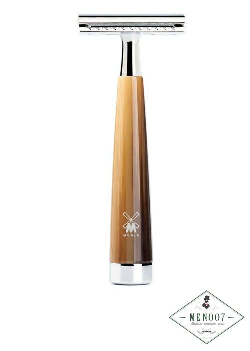 Т-образная бритва MUEHLE LISCIO, смола, цвет рога